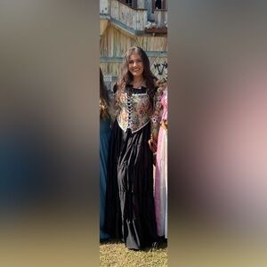 Renaissance Festival Black Off-Shoulder Outfit